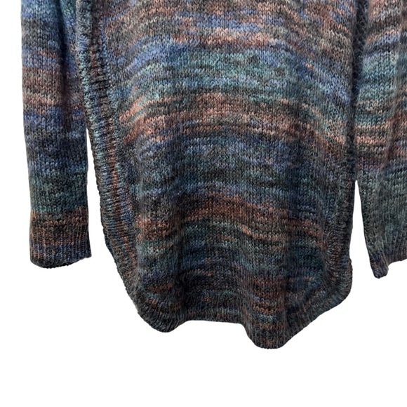 Chico’s Spacedye Striped Pullover Sweater Oversized Tunic Womens US M Chicos 1 - Picture 5 of 12